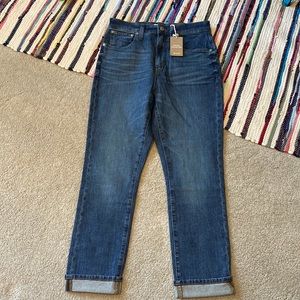 NWT Madewell The High-Rise Slim Boyjean